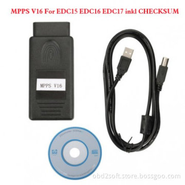 Lastest MPPS V16 for EDC15 EDC16 EDC17 inkl CHECKSUM ECU chip tuning